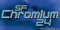SF Chromium 24 Bold Oblique sample image